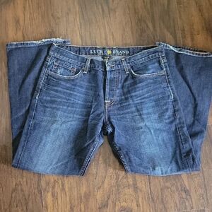 Lucky Brand Men's Dark Indigo 227 Slim Boot Fit Jeans